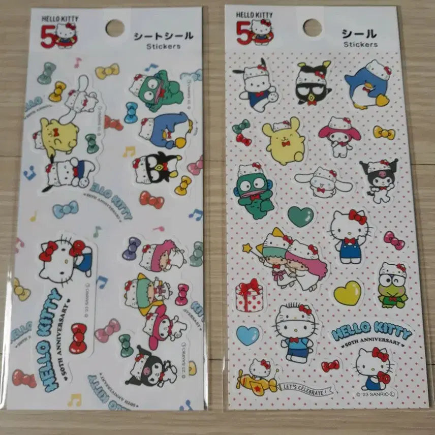 [BUNJANG] Hello Kitty 50th Anniversary Sticker / 헬로키티 50주년 기념 스티커
