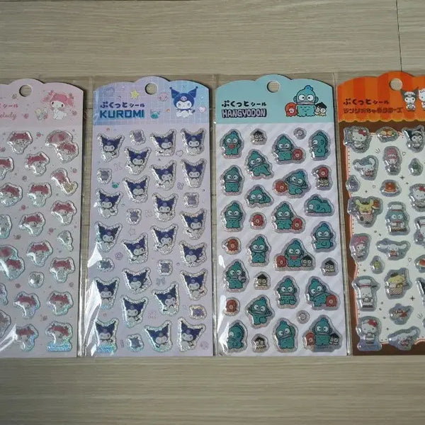 [BUNJANG] Sanrio Characters Epoxy Stickers / 산리오 캐릭터 에폭스티커