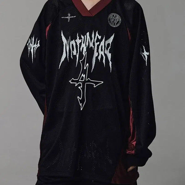 [BUNJANG] Not For None Mesh Long Sleeve / 낫포너드 메쉬 롱슬리브