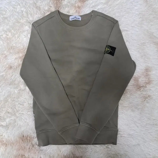 [BUNJANG] Stone Island Sweatshirt Khaki (S) / 새상품급)))) 정품 스톤아일랜드 맨투맨 카키색 급처 합니다