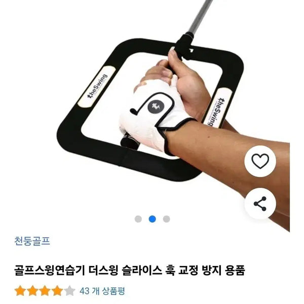 [BUNJANG] Cheondung Golf The Swing Golf Swing Trainer Slice Hook Correction Aid / 천둥골프 골프 스윙 연습기 더스윙 슬라이스 훅 교정 용품