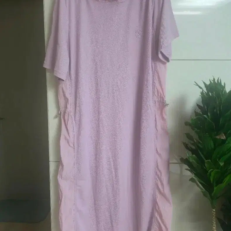 [BUNJANG] Lavender Hooded Long Dress Size 55-66 / 라벤더 후드 롱 원피스 55~66사이즈