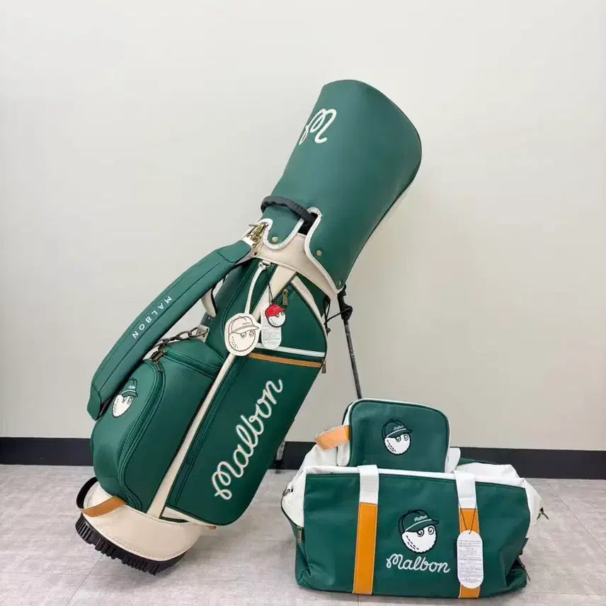 [BUNJANG] Malbon Stand Golf Caddy Bag Full Set / (당일배송) 말본 스탠드 캐디백 풀세트-새제품
