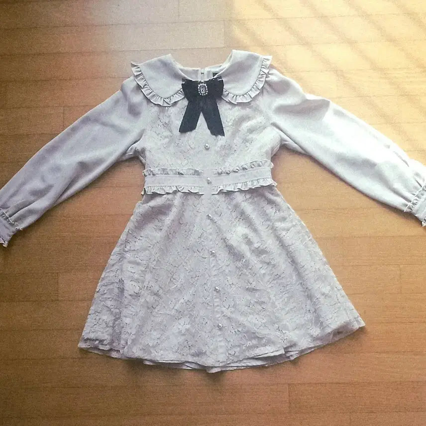 [BUNJANG] Rosita Patterned Dress / 로지타 양산형 양지뢰 원피스
