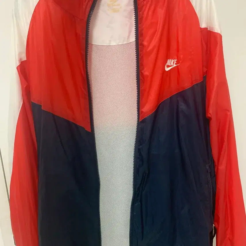 [BUNJANG] Nike Windrunner Jacket Red/Navy/White XL / 나이키 윈드러너 바람막이 레드/네이비/화이트
