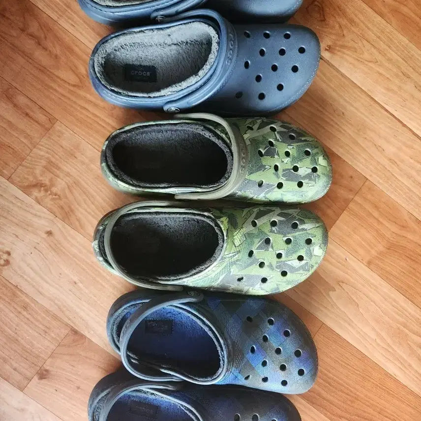 [BUNJANG] Crocs Fur Slipper 3-Set / 크록스 털 슬리퍼 3종 세트