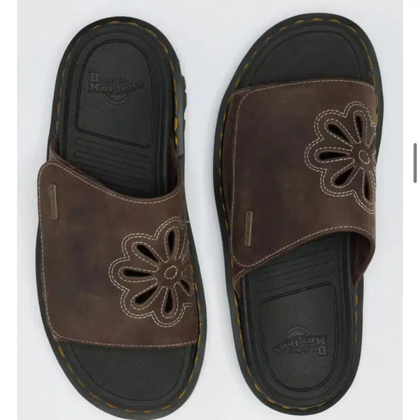 [BUNJANG] Dr. Martens Jacquard Flower Leather Slides / 닥터마틴 제브잭 플라워 레더 슬라이드 230