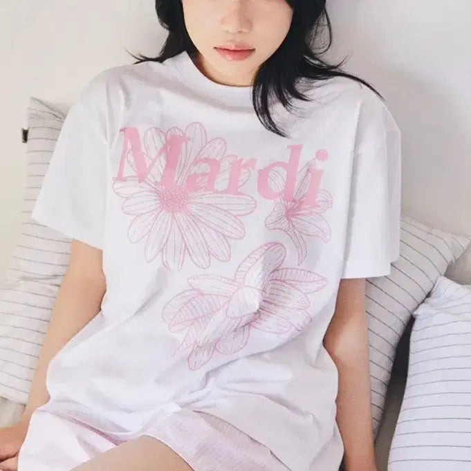 [BUNJANG] Mardi Mercredi Triple Short Sleeve T-shirt / 마르디메크르디 트리플 반팔티