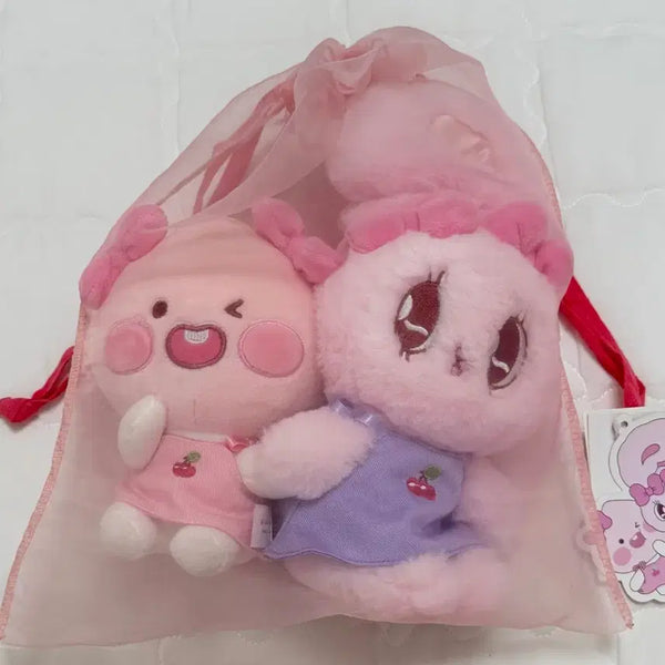 [BUNJANG] Kakao Friends Apeach x Esther Bunny Collaboration Plush Doll / 카카오프렌즈 어피치x에스더버니 콜라보 인형