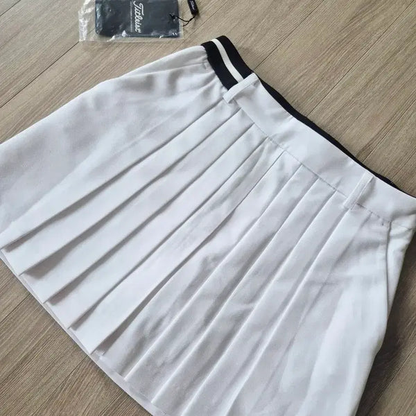[BUNJANG] Titleist Pleated Golf Skirt White / 새상품)타이틀리스트골프스커트 플리츠골프치마 주름골프