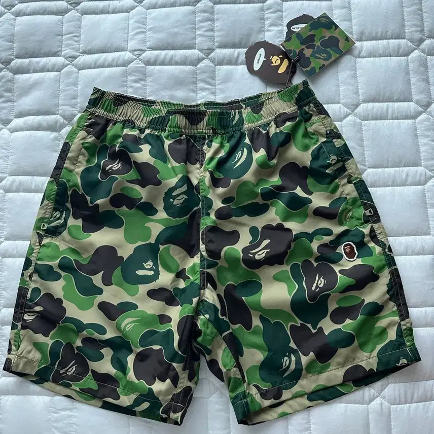 [BUNJANG] BAPE ABC Camo One Point Relaxed Fit Water Shorts / BAPE 베이프 ABC 카모 원포인트 워터 쇼츠 스윔팬츠 S