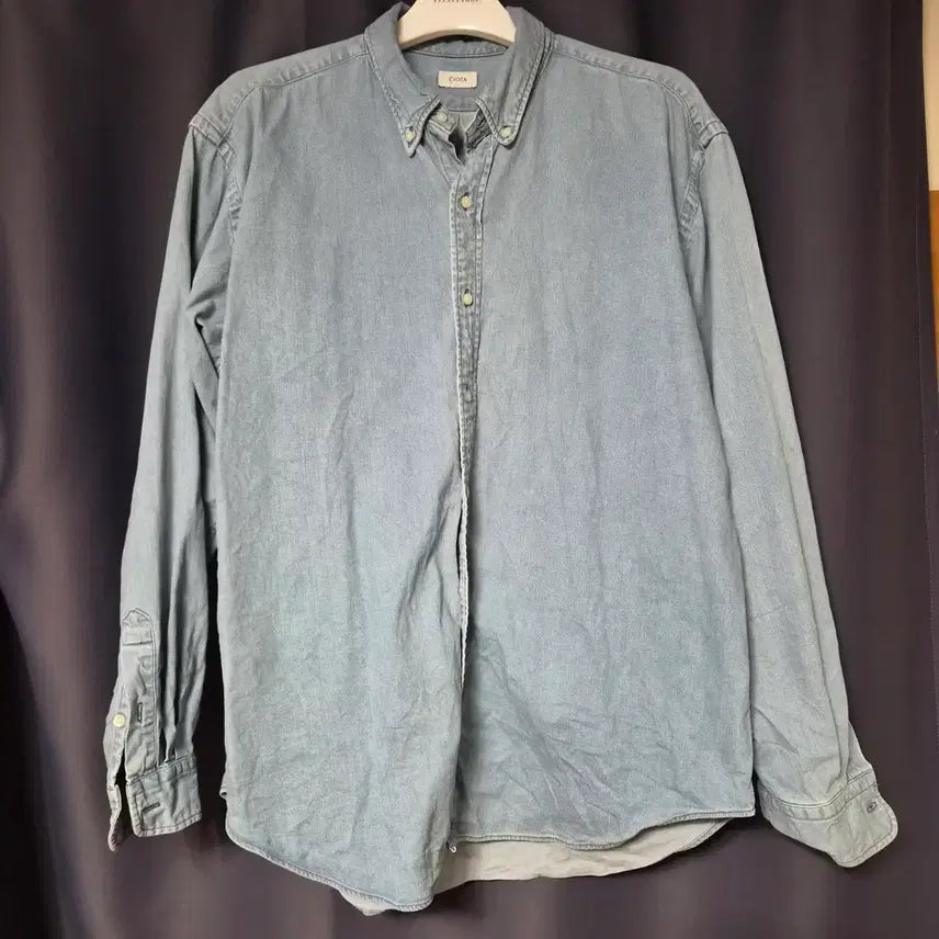 [BUNJANG] Siota Button-Down Denim Shirt Size 7 / 시오타 버튼다운 데님셔츠 7사이즈