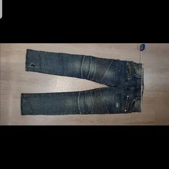 [BUNJANG] Balmain Star Stitch Biker Jeans Size 2 / 발망 스타실 바이커진 2사이즈 스판  41 97