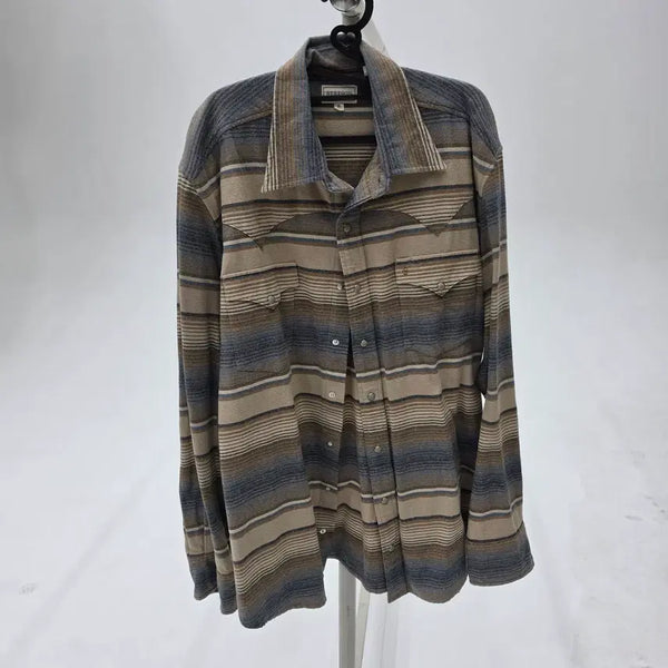 [BUNJANG] Stetson Southwestern Aztec Stripe Western Shirt XL / [XL] 스텟슨 사우스웨스턴 아즈텍 스트라이프 웨스턴 셔츠