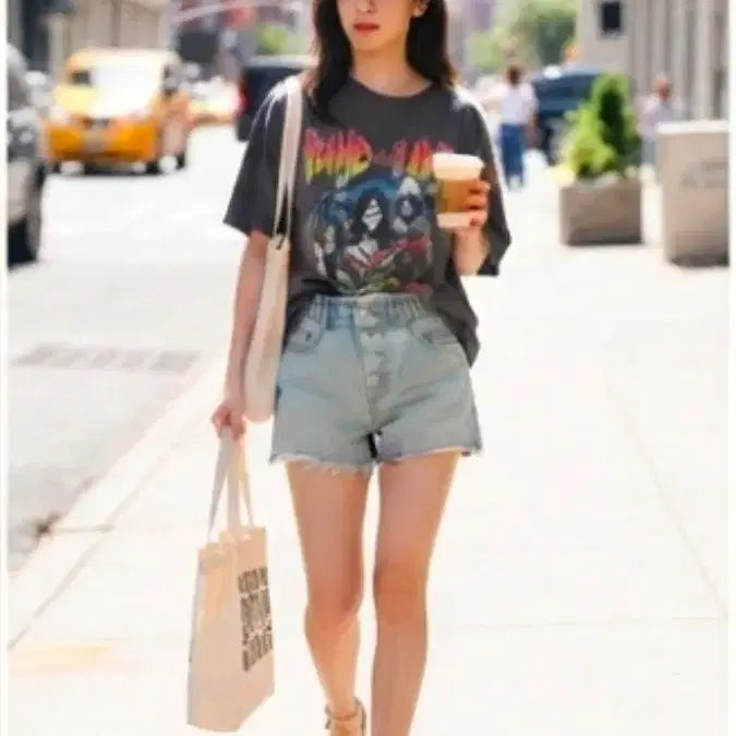 [BUNJANG] ZARA Distressed Hem Light Wash Denim Shorts (Size S) / 자라(ZARA) 밑단 커팅 연청 반바지 S