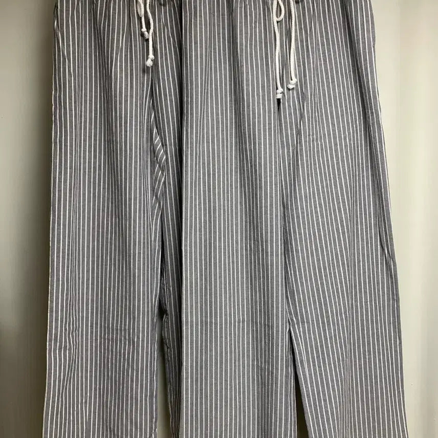 [BUNJANG] Cotton Stripe Banding Pants Resort Pajama Pants / 코튼 스트라이프 밴딩팬츠 리조트팬츠 파자마팬츠