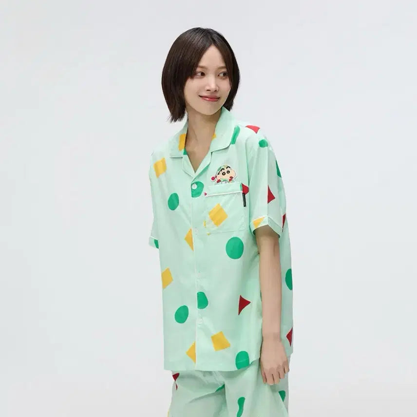 [BUNJANG] SPAO Crayon Shin-chan Pajama Set Mint / 스파오 짱구 파자마 세트 민트