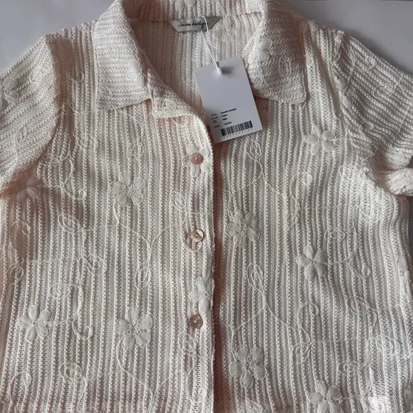 [BUNJANG] Sienne Camellia Cardigan Cream / 택새상품)시엔느 Camellia Cardigan_Cream 카멜리아가디건