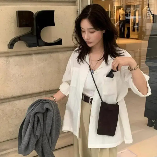 [BUNJANG] Ribbon Tie LahNahLah Ramie Shirt / 리본타이 나흐나흐 라미셔츠