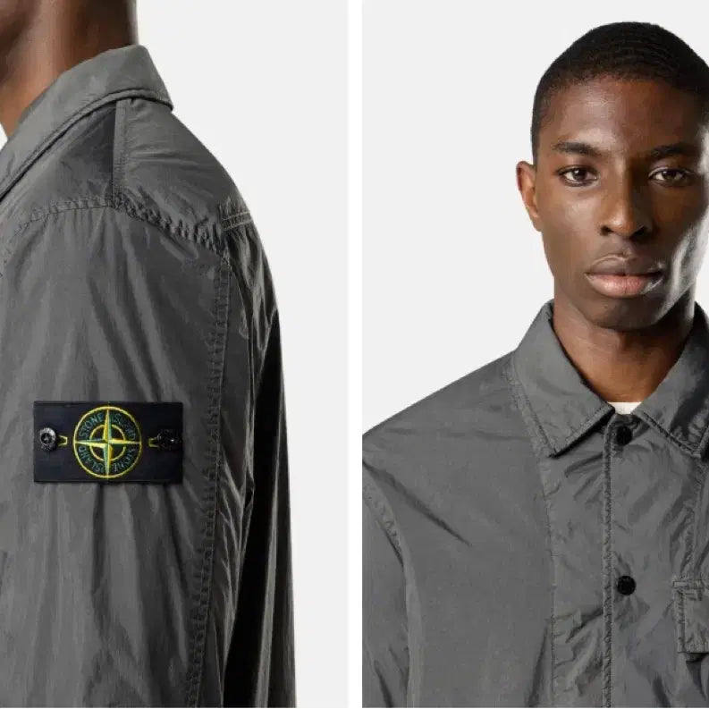 [BUNJANG] Storm Island Crinkled Labs PrimaLoft Overshirt Charcoal / 26SS / L/ 스톰아일랜드 크링클랩스 프리마로프트 오버셔츠