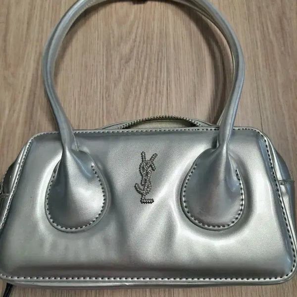 [BUNJANG] YSL Shoulder Bag Silver / 숄더백 실버-새상품
