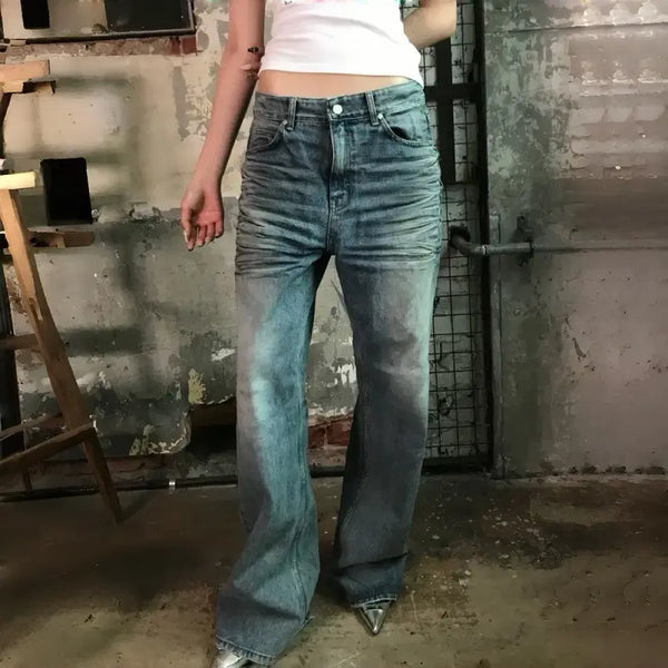 [BUNJANG] Kyoï Oil Washed Low Sagging Pants L / 쿄이 오일 워싱 로우 새깅 팬츠 L