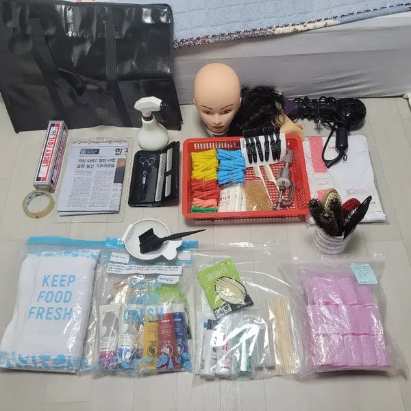 [BUNJANG] Cosmetology National Exam Practical Skills Full Material Set / 미용사 국가고시 실기재료 풀세트