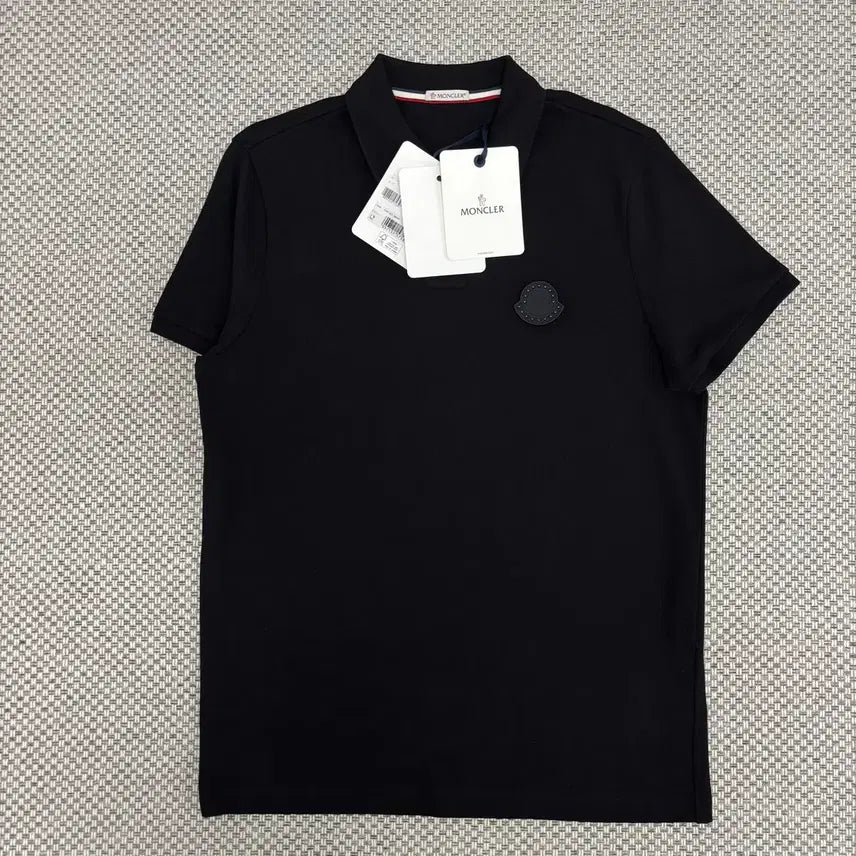 [BUNJANG] Moncler Wappen Patch Polo Shirt Black M / [M]몽클레어 와펜패치 pk 카라티