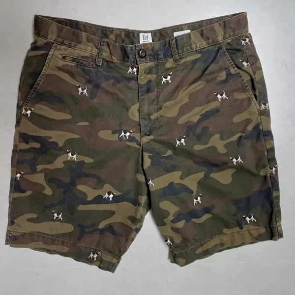 [BUNJANG] Gap Men's Camo Cotton Shorts (Size 33) / 남성 갭 카모 면반바지 (34)
