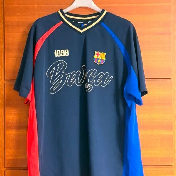[BUNJANG] FC Barcelona 1899 Logo Printing Short Sleeve T-Shirt / FC바르셀로나 1899 로고 프린팅 반팔 티셔츠 (새상품급)