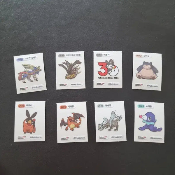 [BUNJANG] Pokemon 30th Anniversary Sticker Collection / 포켓몬 30주년 띠부씰
