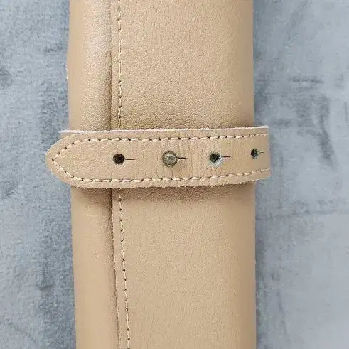 [BUNJANG] Natural Calfskin Leather Roll Clutch / 송아지가죽 롤 클러치