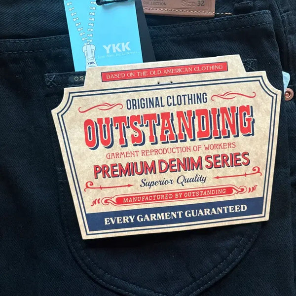 [BUNJANG] Outstanding 50s Selvage Denim Pants Black / 아웃스탠딩 50S 셀비지 데님 팬츠 블랙