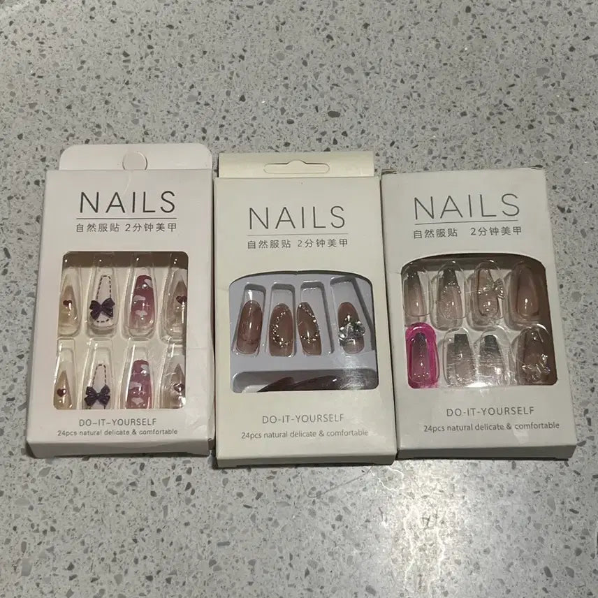 [BUNJANG] Nail Tips Set / 네일팁 3종 일괄