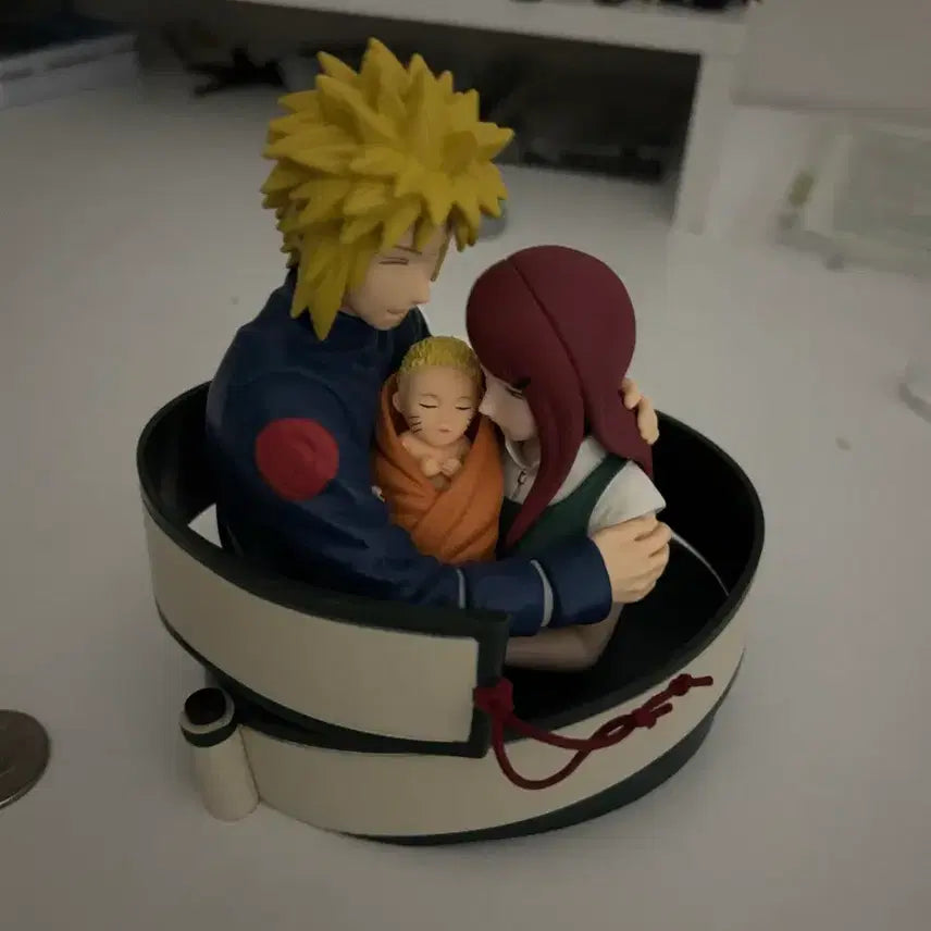 [BUNJANG] Naruto Minato Kushina Figure Family Set / 나루토 72시리즈 미나토 쿠시나 피규어 가족