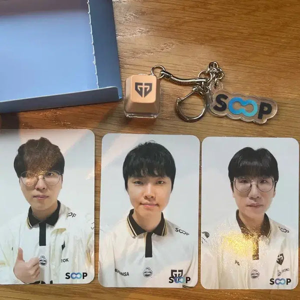[BUNJANG] MSI x SOOP GZ Lucky Draw Photocard Set & GZ Keycap Keyring / msi 한정 soop 포토카드 젠지 set + 젠지 키캡키링