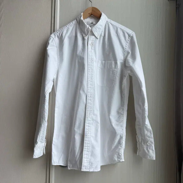 [BUNJANG] Uniqlo Oxford White Shirt L / 유니클로 옥스포드 화이트 셔츠 L