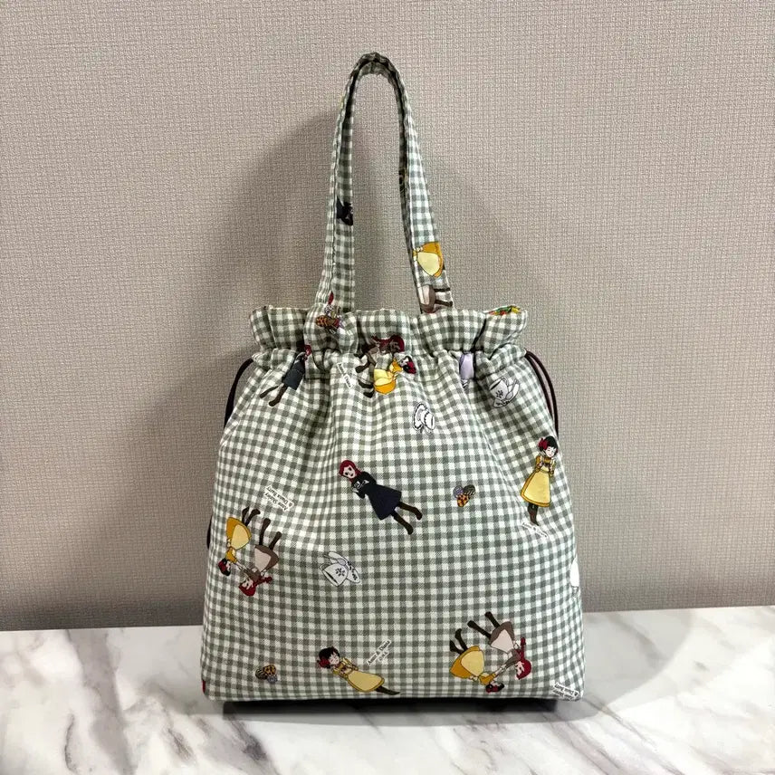 [BUNJANG] Quilted & Bokjori Tote Bag / 5% 퀼트 앤 복조리 토트백