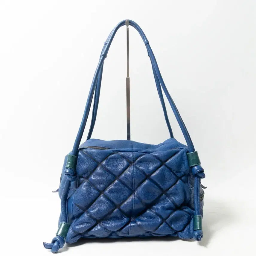 [BUNJANG] POMTATA Quilting Leather Boston Bag / Shoulder Bag / 일본 폰타타(POMTATA) 퀼팅 가죽 보스턴백 / 숄더백