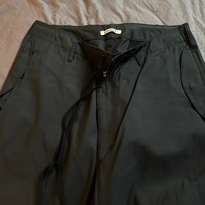 [BUNJANG] Auralee Silk Field Pants Navy / 오라리 실크 필드팬츠 네이비 4사이즈