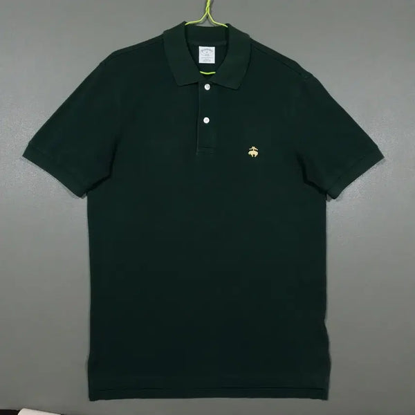 [BUNJANG] Brooks Brothers Cotton Pique Polo Shirt Golden Fleece Short Sleeve Deep Green / M) 브룩스브라더스 코튼 피케 폴로 셔츠 골든 플리스 반팔 카라티 딥그린