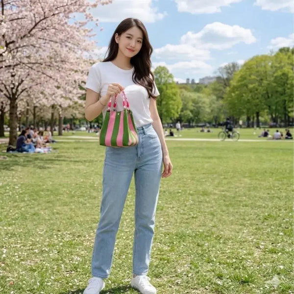 [BUNJANG] Premium Knit Rope Mini Tote Bag / 슬기로운 데일리 생활, 작지만 알찬 수납의 정석! 짱짱한 프리미엄 니트백