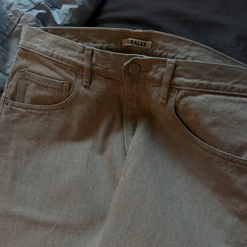 [BUNJANG] Auralee 5 Pocket Wide Denim Light Brown Size 34 / 오라리 5p 와이드데님 라이트 브라운 34사이즈