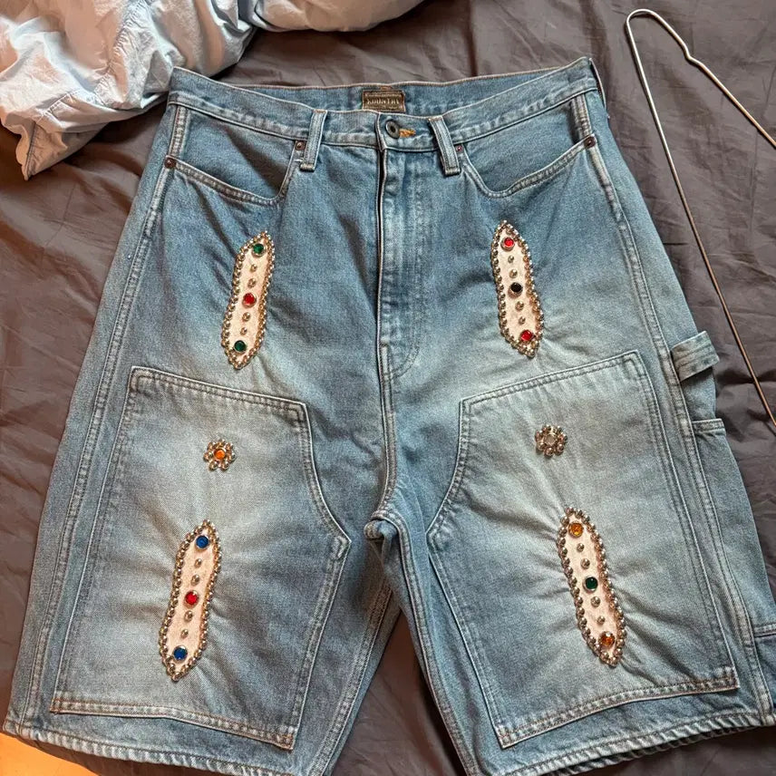 [BUNJANG] Kapital Gemstone Shorts (Size 34) / 캐피탈 잼스톤 쇼츠 34