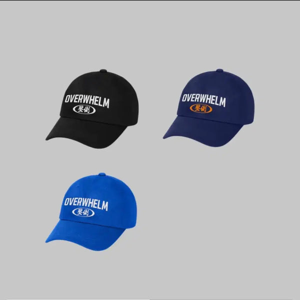 [BUNJANG] Ablo Navy Baseball Cap Orange Logo / 압도 볼캡 네이비 주황색로고