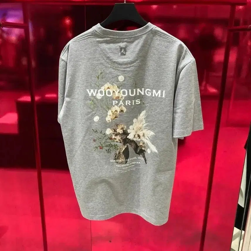 [BUNJANG] Wooyoungmi 26FW Flower T-Shirt (New with Tags) / 우영미 26fw 신상 플라워 반팔 (백화점새상품)