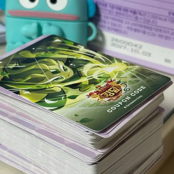 [BUNJANG] Cookie Run Kingdom Coupon Cards (155 pcs, No-Cube) / 쿠키런 킹덤 쿠폰 카드 155장 무큐