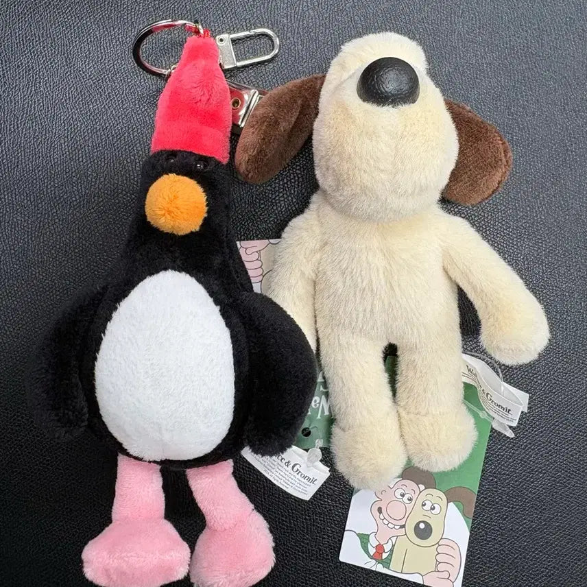 [BUNJANG] Wallace & Gromit Plush Keychain Set / (새상품 세트) 월레스와 그로밋 인형 키링 세트