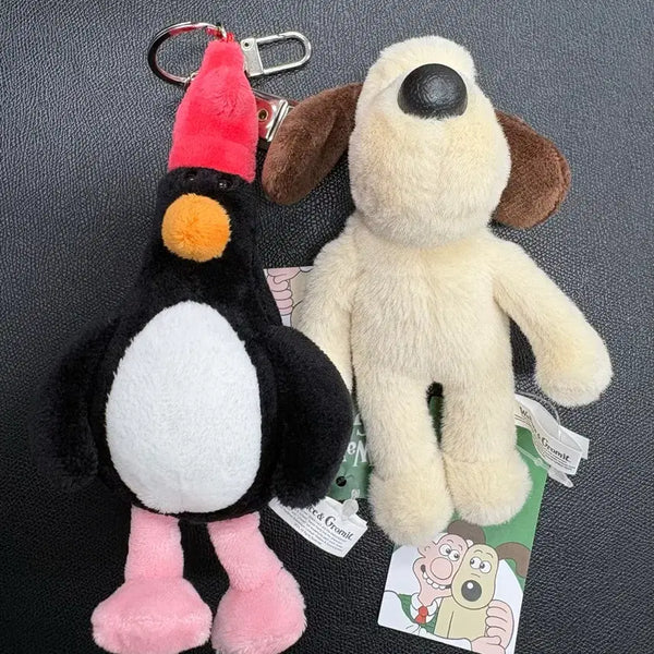 [BUNJANG] Wallace & Gromit Plush Keychain Set / (새상품 세트) 월레스와 그로밋 인형 키링 세트