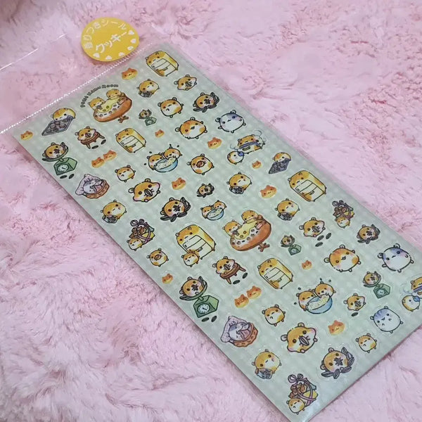 [BUNJANG] Quria Heisei Era Vintage Hamster Sticker Set / 쿨리아 큐리아 헤이세이 고전 햄스터 스티커